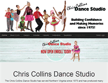 Tablet Screenshot of chriscollinsdance.com